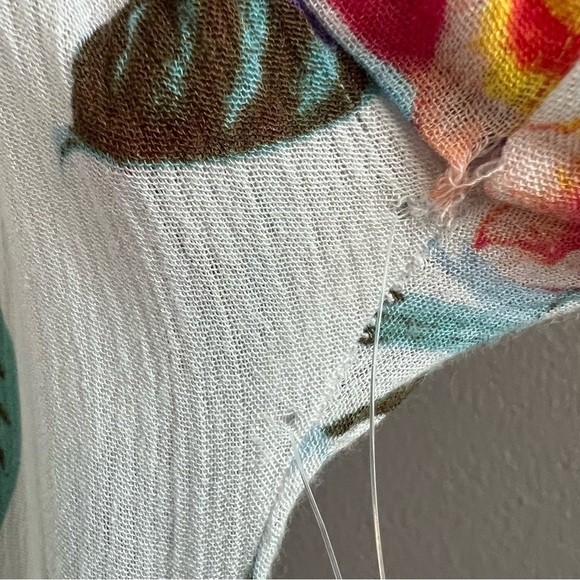 Meghan LA Women’s Jasmine Wrap Maxi Dress Floral Short Sleeve Large NWOT Flaws - Picture 16 of 16